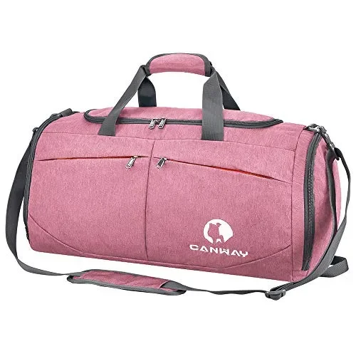 CANWAY Borsone Palestra Sportivo da Viaggio con Rosa - immagine 2