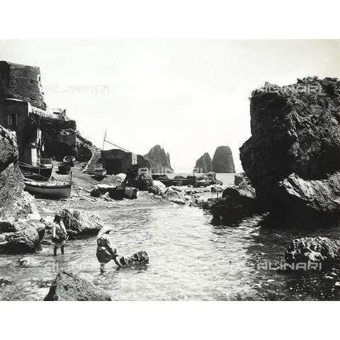 Capri Marina Piccola Stampa Fotografica Alinari