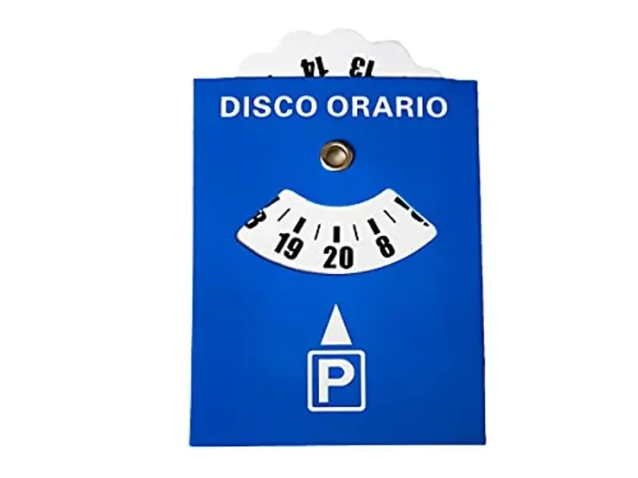 CARALL PT608279, Disco Orario Adesivo, Disco di Tempo Tipo Europa, Parchimetro Disco Parcheggio in Plastica Con Porta Permesso Autoadesivo