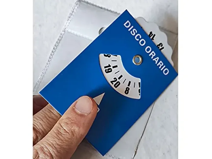 CARALL PT608279, Disco Orario Adesivo, Disco di Tempo Tipo Europa, Parchimetro Disco Parcheggio in Plastica Con Porta Permesso Autoadesivo - immagine 2