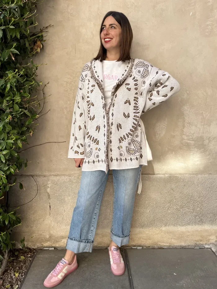 CARDIGAN COTONE BANDANA - immagine 3