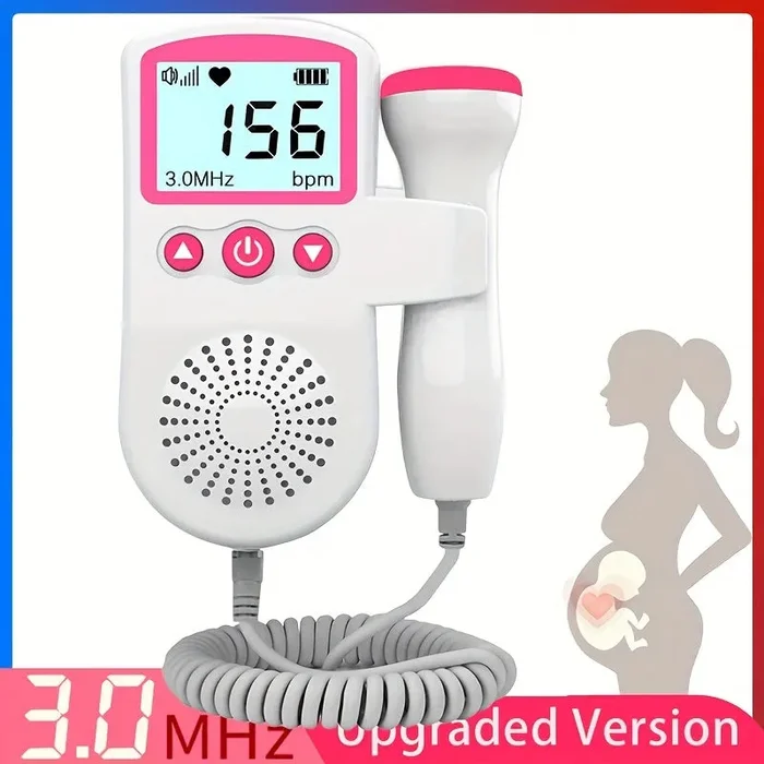 Cardiofrequenzimetro Fetale Doppler Ad Alta Sensibilità E Precisione Da 3,0 MHz: Monitora La Tua Salute Con Facilità! Regalo Di Natale, Halloween, Giorno Del Ringraziamento