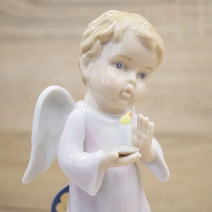 Carillon Angelo Rosa con Candela Mandorle by Paben Saldi - immagine 2