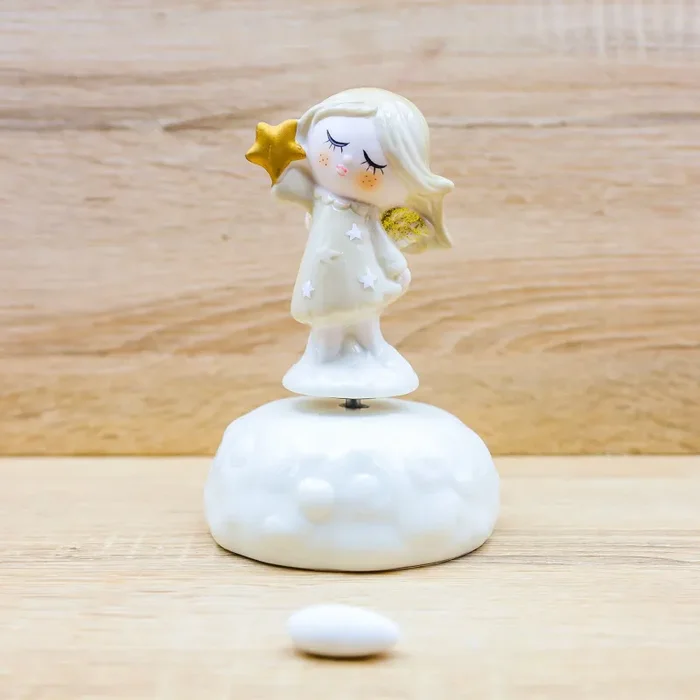 Carillon Angioletto Femmina con Stella Oro Claraluna - immagine 2