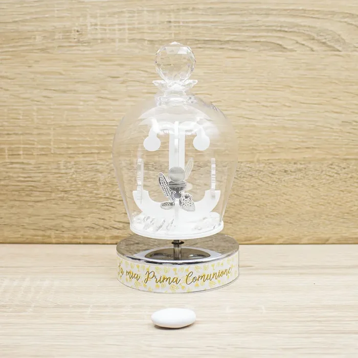 Carillon Cristallo con Simbolo Comunione Via Margutta