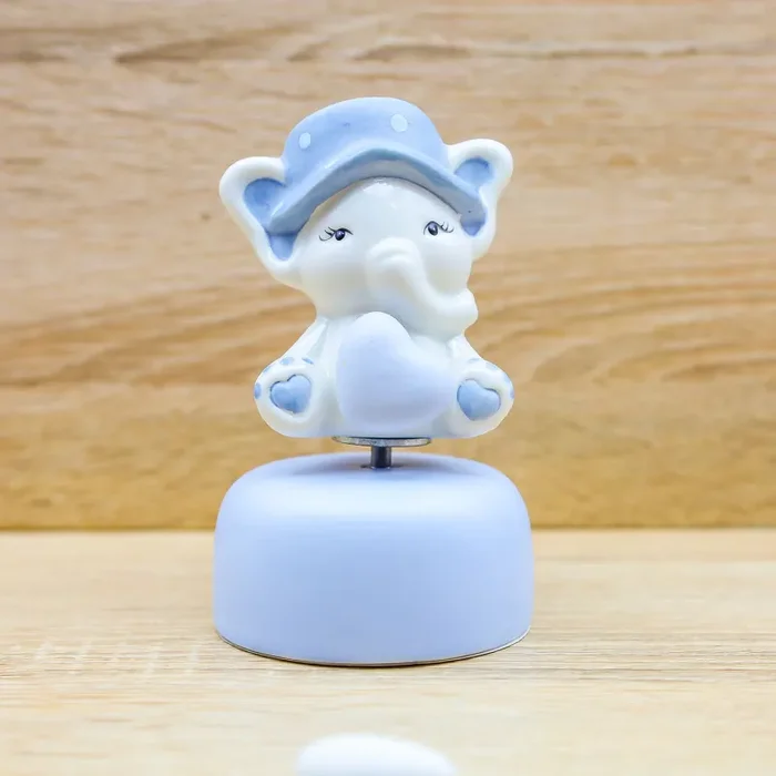 Carillon Elefantino Baby Celeste Claraluna - immagine 2