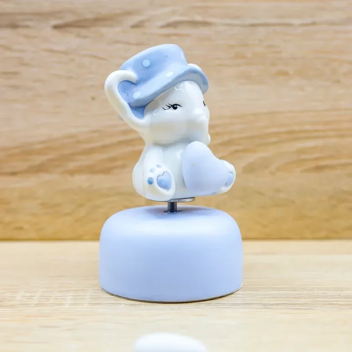 Carillon Elefantino Baby Celeste Claraluna - immagine 3