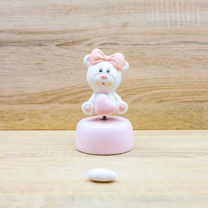 Carillon Orsetto Baby Rosa Claraluna