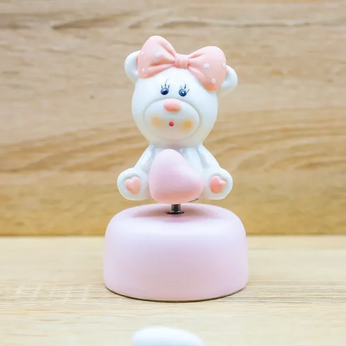 Carillon Orsetto Baby Rosa Claraluna - immagine 2