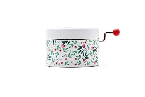 Carillon tondo con stampa floreale manuale la melodia di Once upon a…