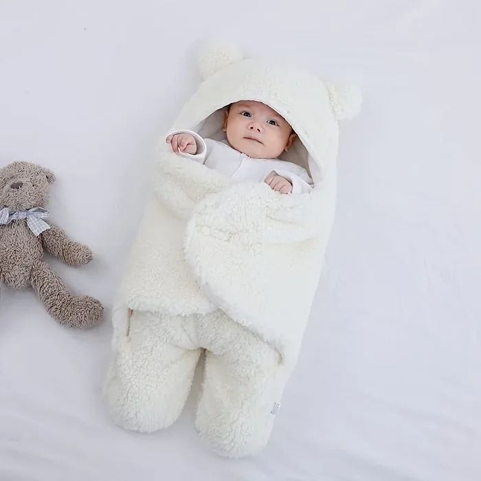 Carino Neonato Autunno Inverno Spesso Gettare Trapunta Bambino Sacco A Pelo Anti-sbalzo Salto Swaddle In saldo