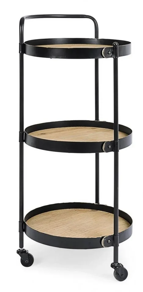 Carrello 3 Ripiani Jerrod in Metallo In saldo