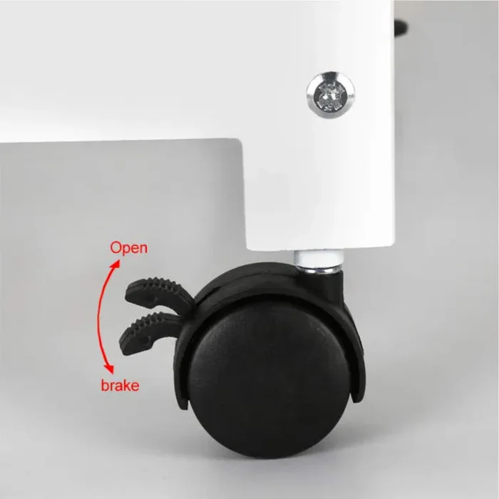 Carrello da Cucina 47x37x83 cm 4 Ceste in Legno MDF Harmony Bianco - immagine 3