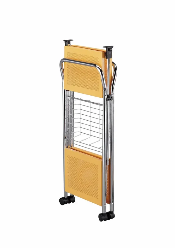 Carrello da Cucina Pieghevole Arancio in Acciaio Tosini TA0190 Sconti - immagine 3