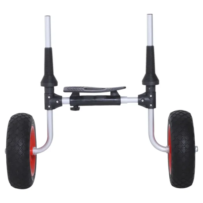 Carrello per Kayak Canoa 2 Ruote Regolabile in Alluminio 60×50 cm - immagine 3