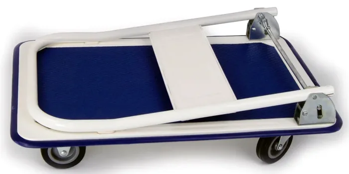 Carrello Pieghevole da Trasporto 150 Kg in Lamiera Tosini Bianco e Blu - immagine 2