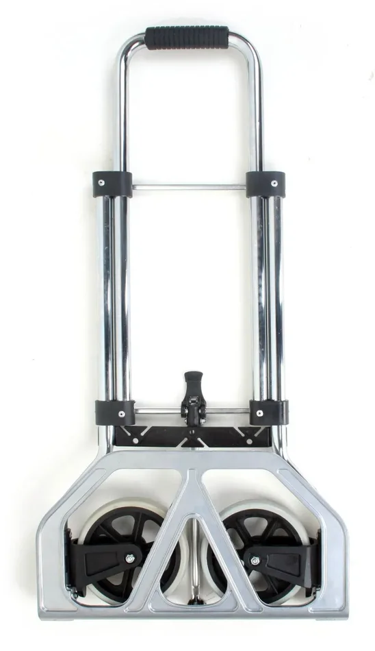 Carrello Pieghevole Portapacchi 45 Kg in Alluminio Tosini Carrellino Silver Sconti - immagine 3