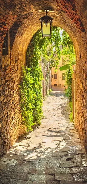 Carta Da Parati Fotomurale Per Porta – Alley In Italy 100x210cm Erroi - immagine 2