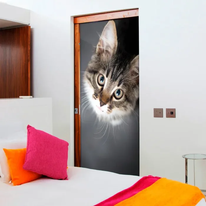 Carta Da Parati Fotomurale Per Porta – Charming Kitten 70x210cm Erroi