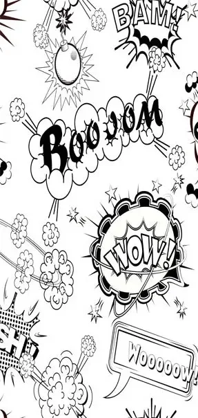 Carta Da Parati Fotomurale Per Porta – Comic Style 100x210cm Erroi - immagine 2