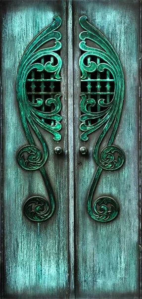 Carta Da Parati Fotomurale Per Porta – Emerald Gates 100x210cm Erroi - immagine 2