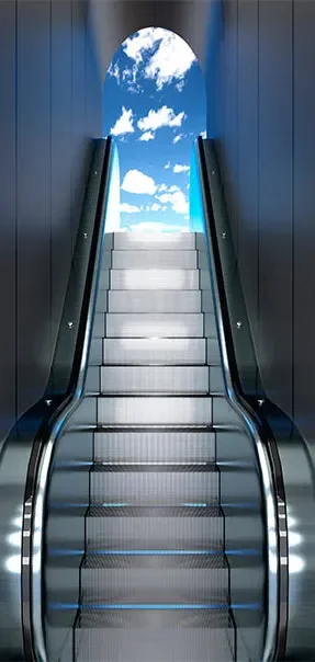 Carta Da Parati Fotomurale Per Porta – Escalator 90x210cm Erroi - immagine 2