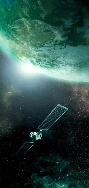 Carta Da Parati Fotomurale Per Porta – Green Galaxy 100x210cm Erroi - immagine 2