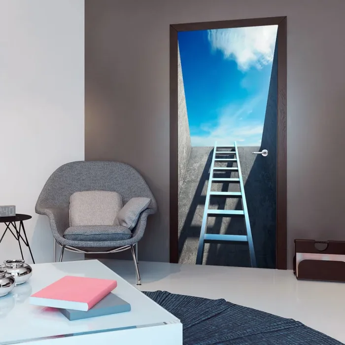 Carta Da Parati Fotomurale Per Porta – Ladder To Heaven I 90x210cm Erroi Fornitura