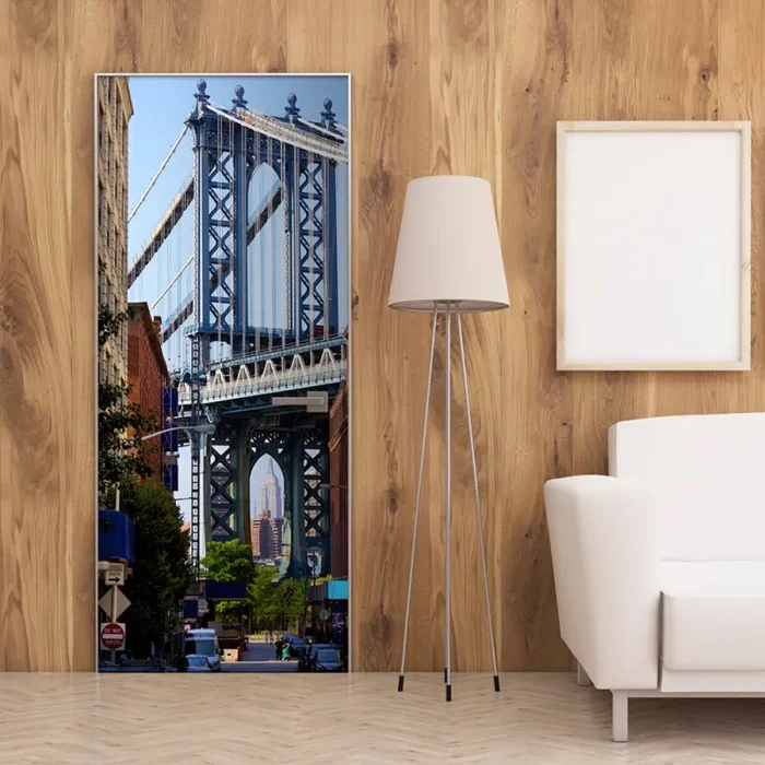 Carta Da Parati Fotomurale Per Porta – New York – Bridge 70x210cm Erroi Vendita calda online