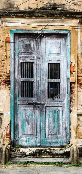 Carta Da Parati Fotomurale Per Porta – Old Door 100x210cm Erroi - immagine 2