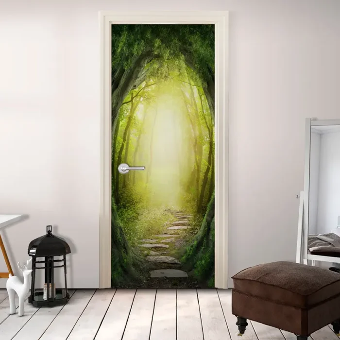 Carta Da Parati Fotomurale Per Porta – The Forest Of Fantasy 90x210cm Erroi