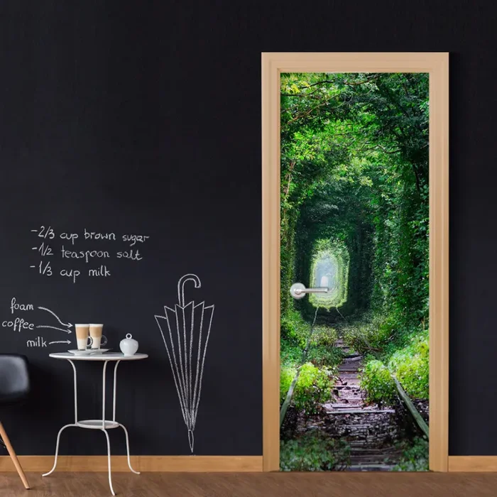 Carta Da Parati Fotomurale Per Porta – Walk Under The Pergola 80x210cm Erroi