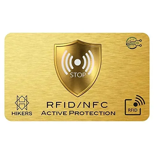 Carta di blocco RFID/NFC Protezione per carta credito contactless, 1 carte