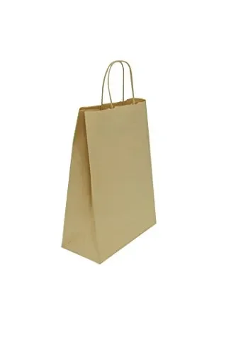 Carte Dozio – Shopper in Sealing color Avana, maniglia ritorta, f.to 18+8×24
