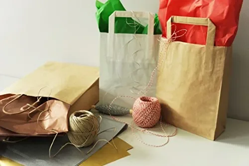 Carte Dozio – Shopper in Sealing color Avana, maniglia ritorta, f.to 18+8×24 - immagine 3