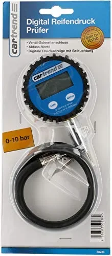 Cartrend 50238 Digitale, Illuminato con manometro Professionale Fino a 10 Bar Online - immagine 3