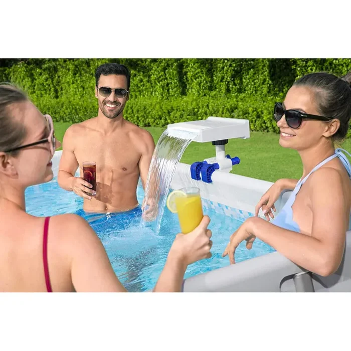 Cascata di Acqua con Luci a LED Rilassante per Piscina Bestway Flowclear 58619 - immagine 2