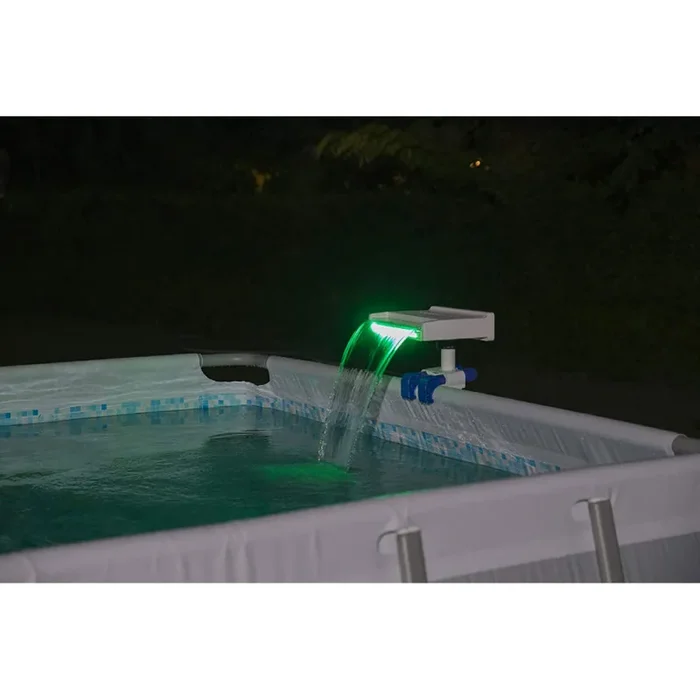 Cascata di Acqua con Luci a LED Rilassante per Piscina Bestway Flowclear 58619 - immagine 3