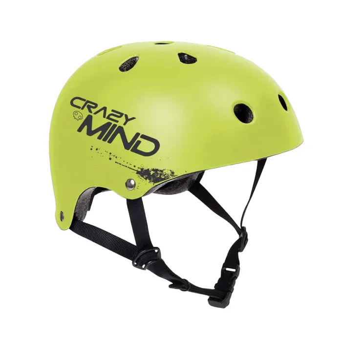 Casco Aerodinamico per Bambini Misura 54-58 cm con Fori di Aerazione Arancio o Nero o Verde - immagine 3