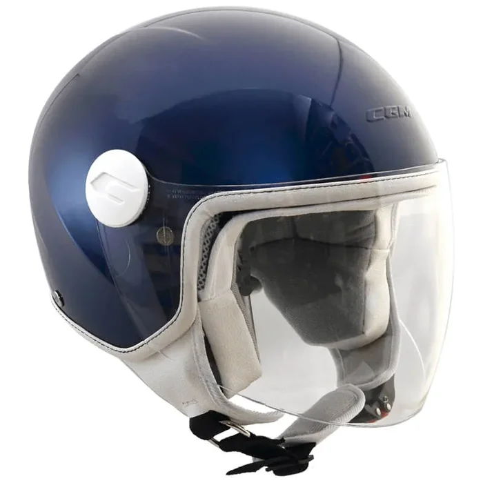 Casco Demi-Jet per Bambini Visiera Lunga CGM Magic Mono 205A Blu Metallizzato Varie Misure Online