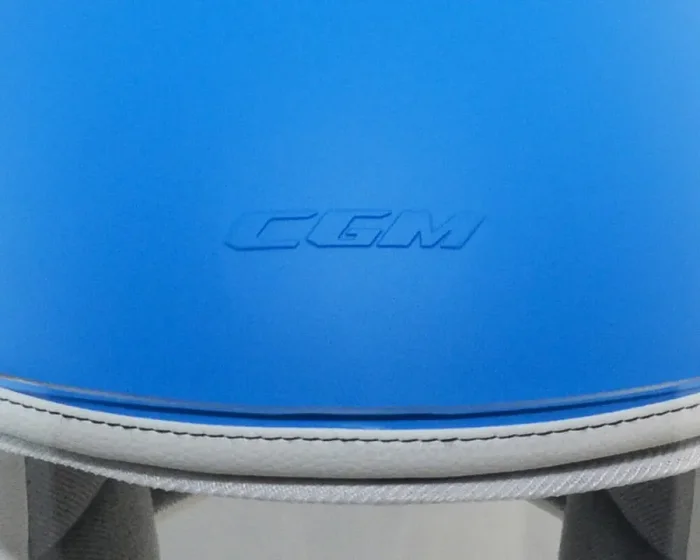 Casco Demi-Jet per Bambini Visiera Lunga CGM Magic Smile 205S Azzurro Opaco Varie Misure Moda - immagine 3