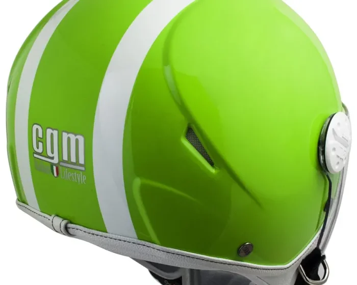 Casco Demi-Jet per Bambini Visiera Lunga CGM Tampa 206L Verde - immagine 2