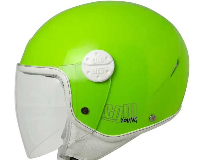 Casco Demi-Jet per Bambini Visiera Lunga CGM Varadero 206A Verde - immagine 2
