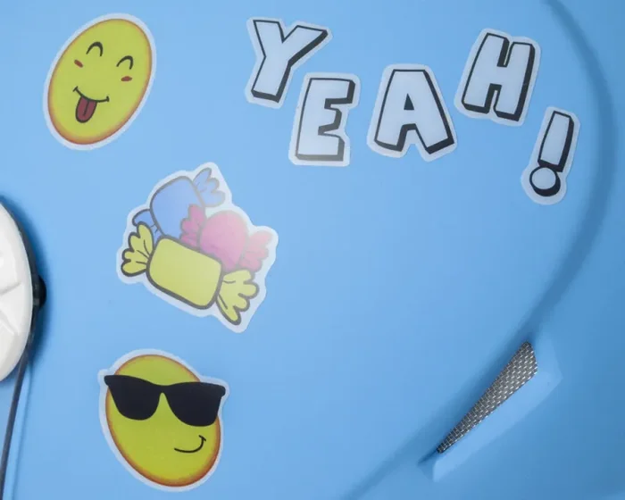 Casco Demi-Jet per Bambini Visiera Lunga CGM Varadero Smile 206S Azzurro Opaco - immagine 2