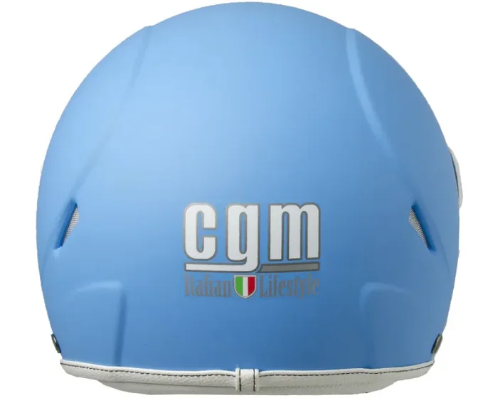 Casco Demi-Jet per Bambini Visiera Sagomata CGM Havana Smile 205S Azzurro Opaco - immagine 2