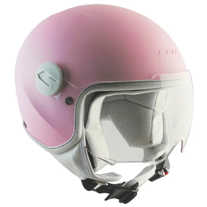 Casco Demi-Jet per Bambini Visiera Sagomata CGM Magic Mono 205A Rosa Opaco Varie Misure