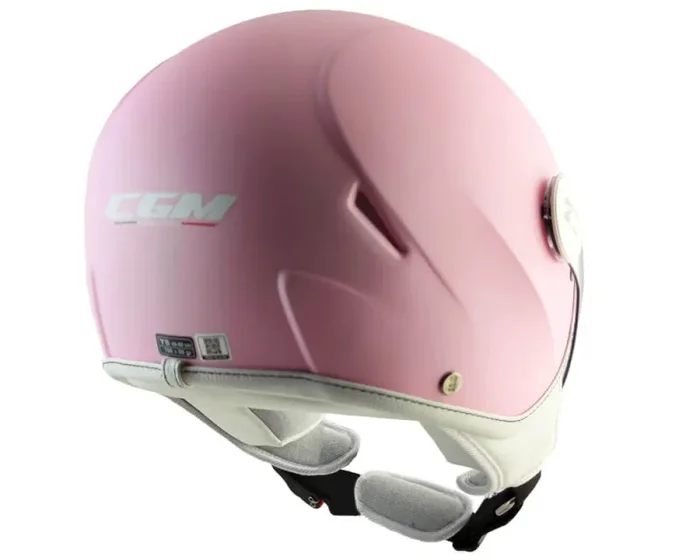 Casco Demi-Jet per Bambini Visiera Sagomata CGM Magic Mono 205A Rosa Opaco Varie Misure - immagine 2