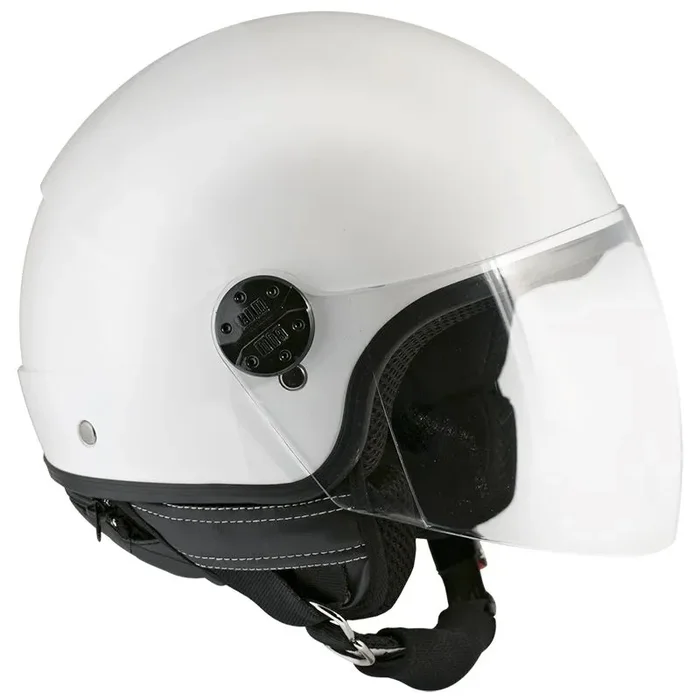 Casco Demi-Jet per Scooter Visiera Lunga CGM Nevada 101A Bianco