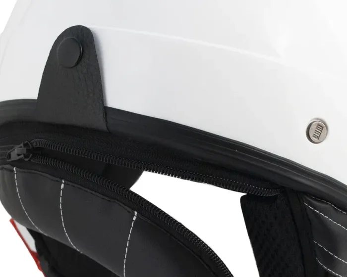 Casco Demi-Jet per Scooter Visiera Lunga CGM Nevada 101A Bianco - immagine 3