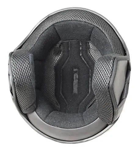 Casco demi jet SKA-P 1WH WOLLI Nero gommato, M - immagine 2